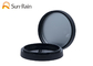 Μαύρα ABS Blusher ομορφιάς τα καλλυντικά πλαστικά κοκκινίζουν περίπτωση με τον καθρέφτη SF0806A