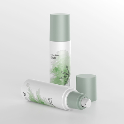 Καλλυντικό Custom Single Wall Green Cosmetic Serum Lotion Φιαλίδιο 120ml Με Διανεμητή
