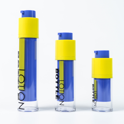 Μοντέλα 15ml 30ml 50ml Κοσμητικό περιστρεφόμενο μπουκάλι για συσκευασία περιποίησης δέρματος με εκτύπωση οθόνης