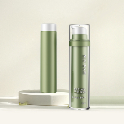30 ml 50 ml αντλία PET συσκευασία καλλυντικών αντικαταστάσιμη επαναγεμιστή PET διπλής τοιχώματος μπουκάλι κρέμα προσώπου